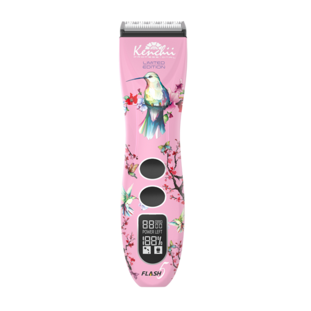 Kenchii Flash 5 Digital Cordless Clipper, Pink