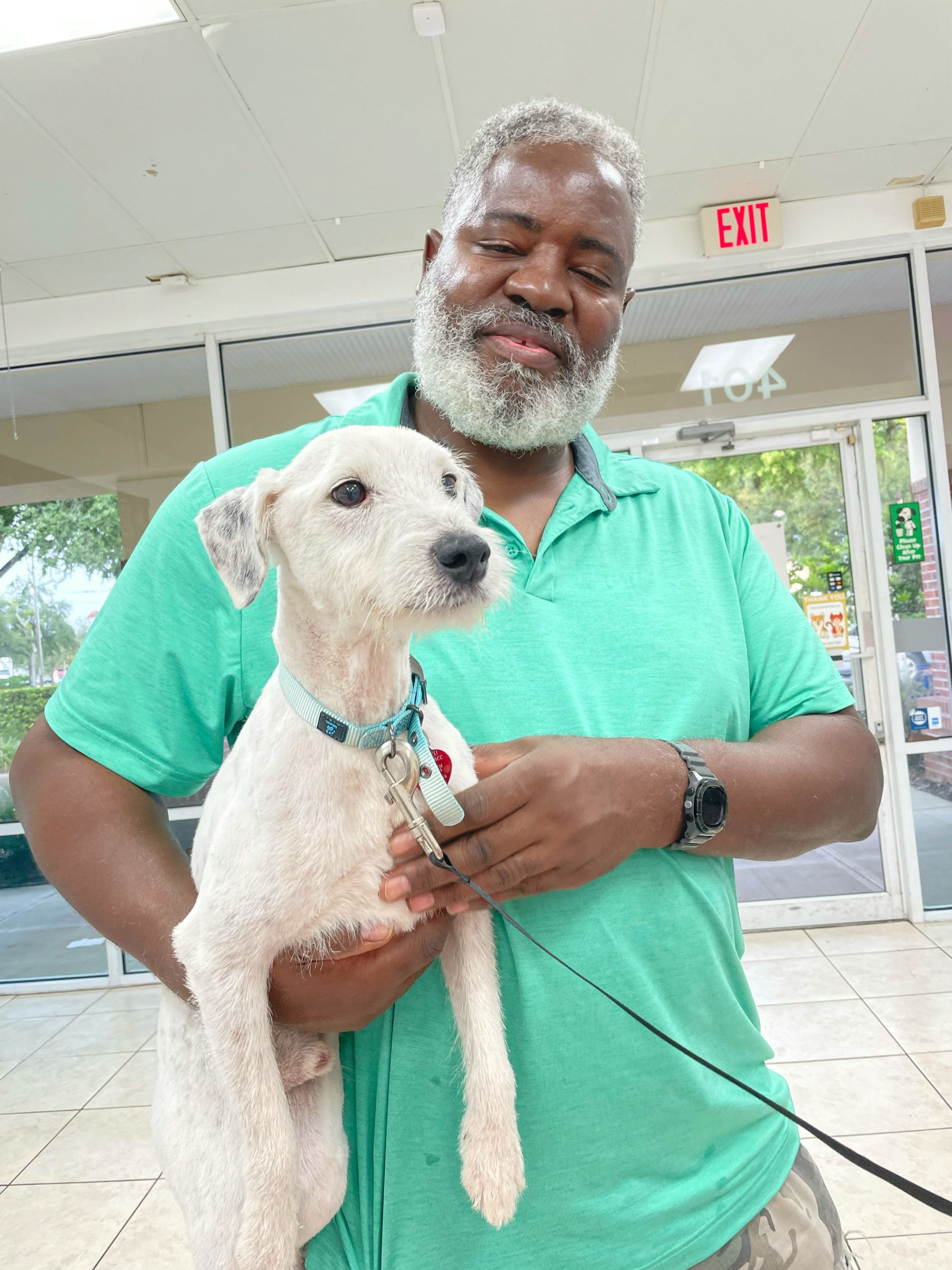 Man with dog